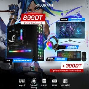 Full Setup – Valorant Edition | Ryzen 5 3400G | Vega 7 | 16GB DDR4 | 512GB SSD