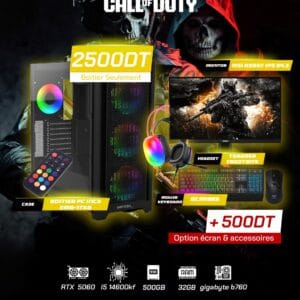 Full Setup – Call of Duty Edition | i5 14600KF | RTX 5060 | 32GB DDR4 | 500GB SSD