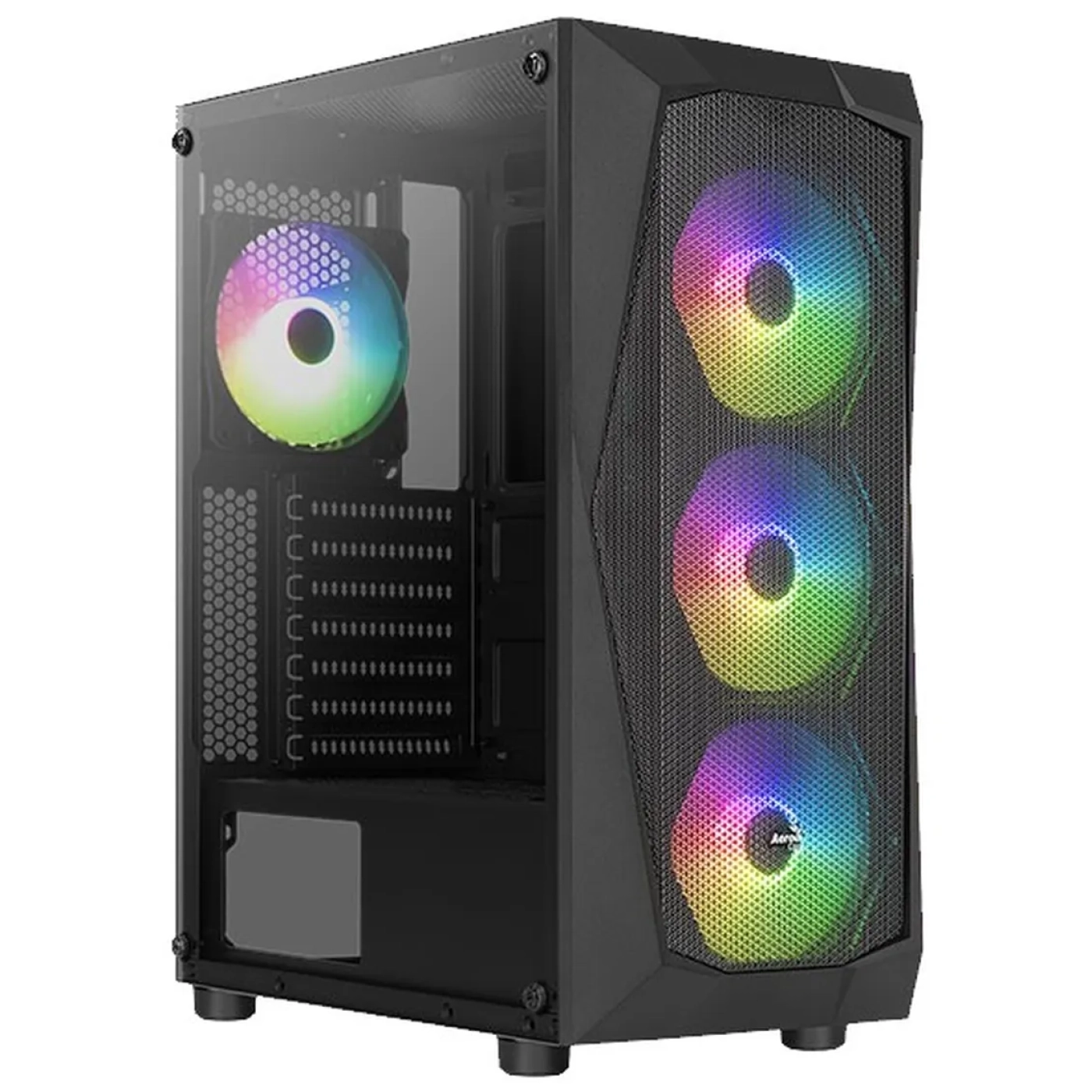 Aerocool Falcon-G-BK-v2 | Mesh, 4 Ventilateurs FRGB |