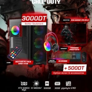Full Setup – Call of Duty Edition | i5 14600KF | RTX 5060Ti 16GB | 32GB DDR4 | 500GB SSD