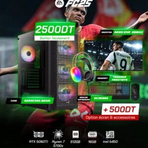 Full Setup – FC25 Edition | Ryzen 7 5700X | RTX 5060TI | 16GB DDR4 | 512GB SSD