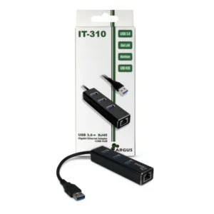 INTER TECH ADAPTATEUR LAN ARGUS IT-310-Noir