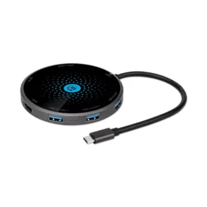Manhattan USB-C 8-in-1 Dock with Wireless Charging Pad
