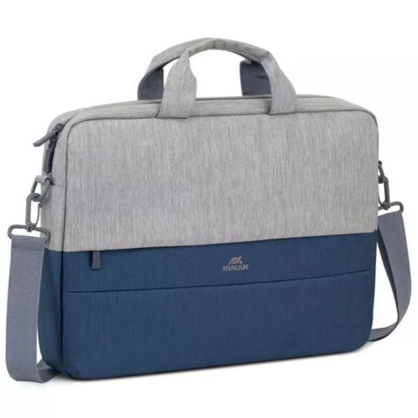 SACOCHE POUR PC PORTABLE 15.6" RIVACASE 7532 / GRIS ET BLEU