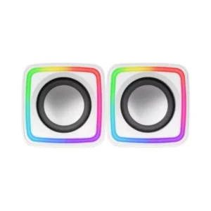 MARS GAMING MSCUBE SPEAKERS 8W ARGB FLOW - WHITE