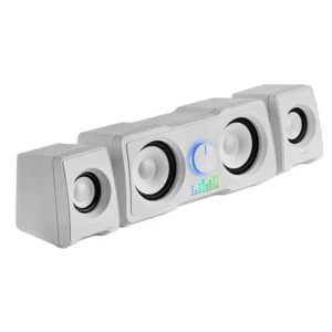 MARS GAMING MS22 SPEAKERS 35W DUAL SUBWOOFER - WHITE