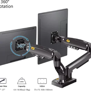 North Bayou NB F-160 Dual Monitor Gas Desk Mount