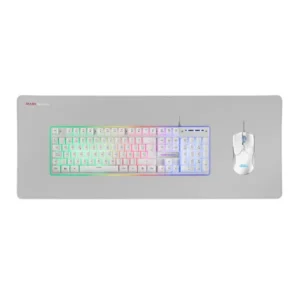 MARS GAMING MCPX Combo 3en1 (Clavier+Sourie+TapisXL) - WHITE