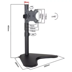SUPPORT DE BUREAU POUR 1 moniteur LCD-13"-32"