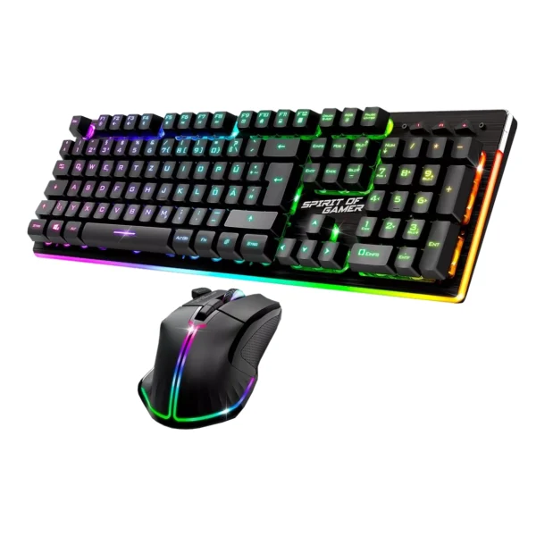 Spirit Of Gamer MK600 Combo 2en1 RGB Wireless - Black