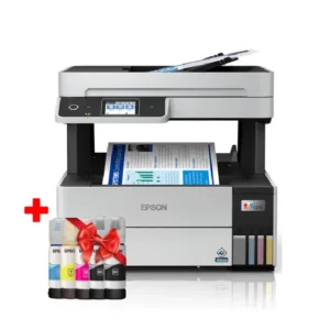 Imprimante Epson EcoTank L6490 + 5 Bouteilles D'encres WIFI