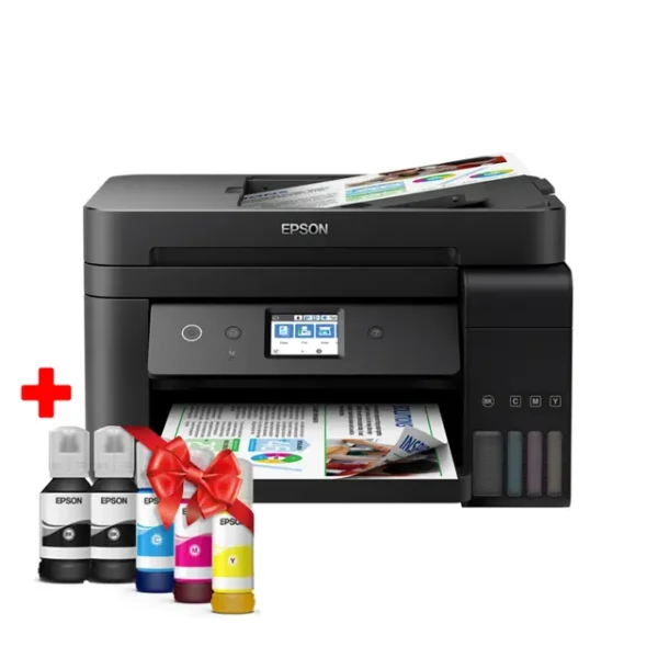 IMPRIMANTE ECOTANK L6290 4 EN 1 COULEUR A4 | RECTO VERSO | WI-FI + 5 BOUTEILLE