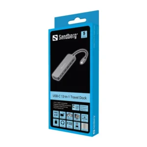 Station D'accueil - Travel Dock Sandberg USB-C (13en1)