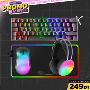 Mega Pack V2 | Casque FIREFLY | Clavier MK60 | Souris MMGLOW | Tapis RGB MP002