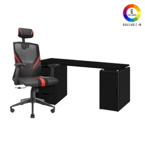 Pack Bureau Pc V2 [180x70] X CHAISE MARS GAMING MGC-ERGO RED
