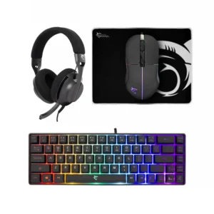 Pack White Shark v3 | Clavier + Tapis + Souris + Casque