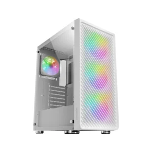 MARS GAMING MC-F MID TOWER CASE ARGB White