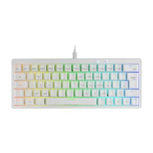 MARS GAMING MKMINIPRO, HOT-SWAPPABLE RGB MECHANICAL GATERON BROWN WHITE AZERTY