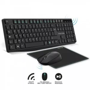 PACK 3 EN 1 SANS FIL ADVANCE ELITE COMBO CLS-7100RF - NOIR