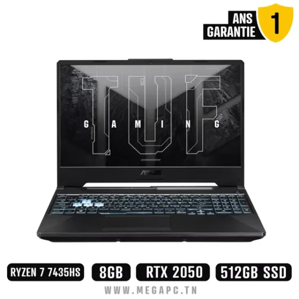 ASUS TUF GAMING A15 FA506NFR | AMD RYZEN 7 7435HS | RTX 2050 | 8 GB | 512 GO SSD