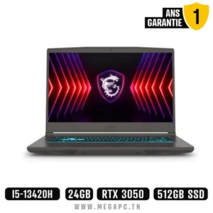 MSI THIN 15 B13UC-2605XFR | INTEL I5-13420H | RTX 3050 | 24GB RAM | 512 GO SSD