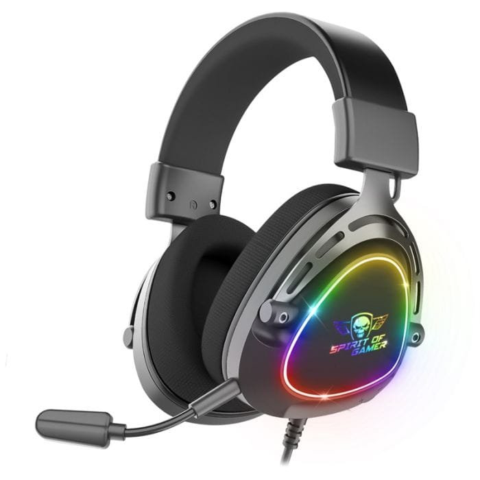 Micro Casque Gamer Spirit of Gamer ELITE H40 ARTIC RGB | Noir