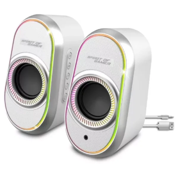 Haut-parleur Gamer SPIRIT OF GAMER Fanatic 500 RGB - WHITE