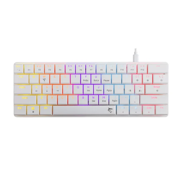 CLAVIER WHITE SHARK NAGAMAKI WHITE US - RED SWITCHES