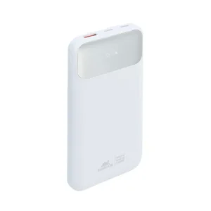 PowerBank Pc Portable RivaCase | VA2211 (10000 mAh) Blanc / 3 câbles intégrés