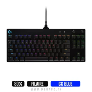 LOGITECH G PRO | TKL | Corded Mechanical | FR | USB | CLICKY | BLACK