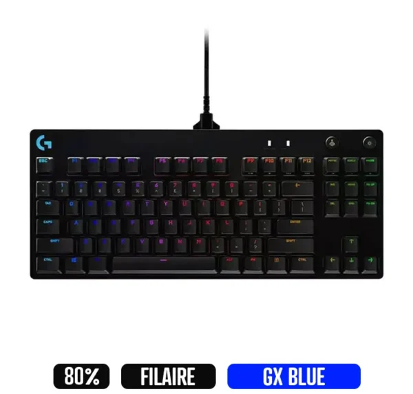 LOGITECH G PRO | TKL | Corded Mechanical | FR | USB | CLICKY | BLACK
