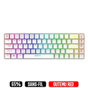CLAVIER AQIRYS MIRA Blanc Wireless