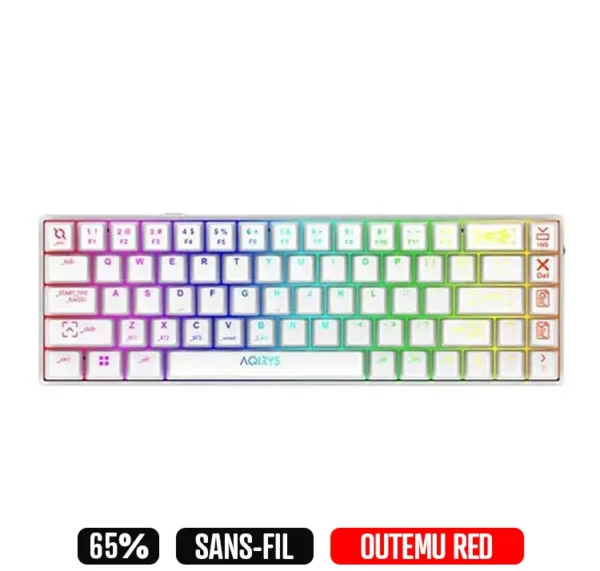 CLAVIER AQIRYS MIRA Blanc Wireless