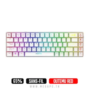 CLAVIER AQIRYS MIRA Blanc Wireless