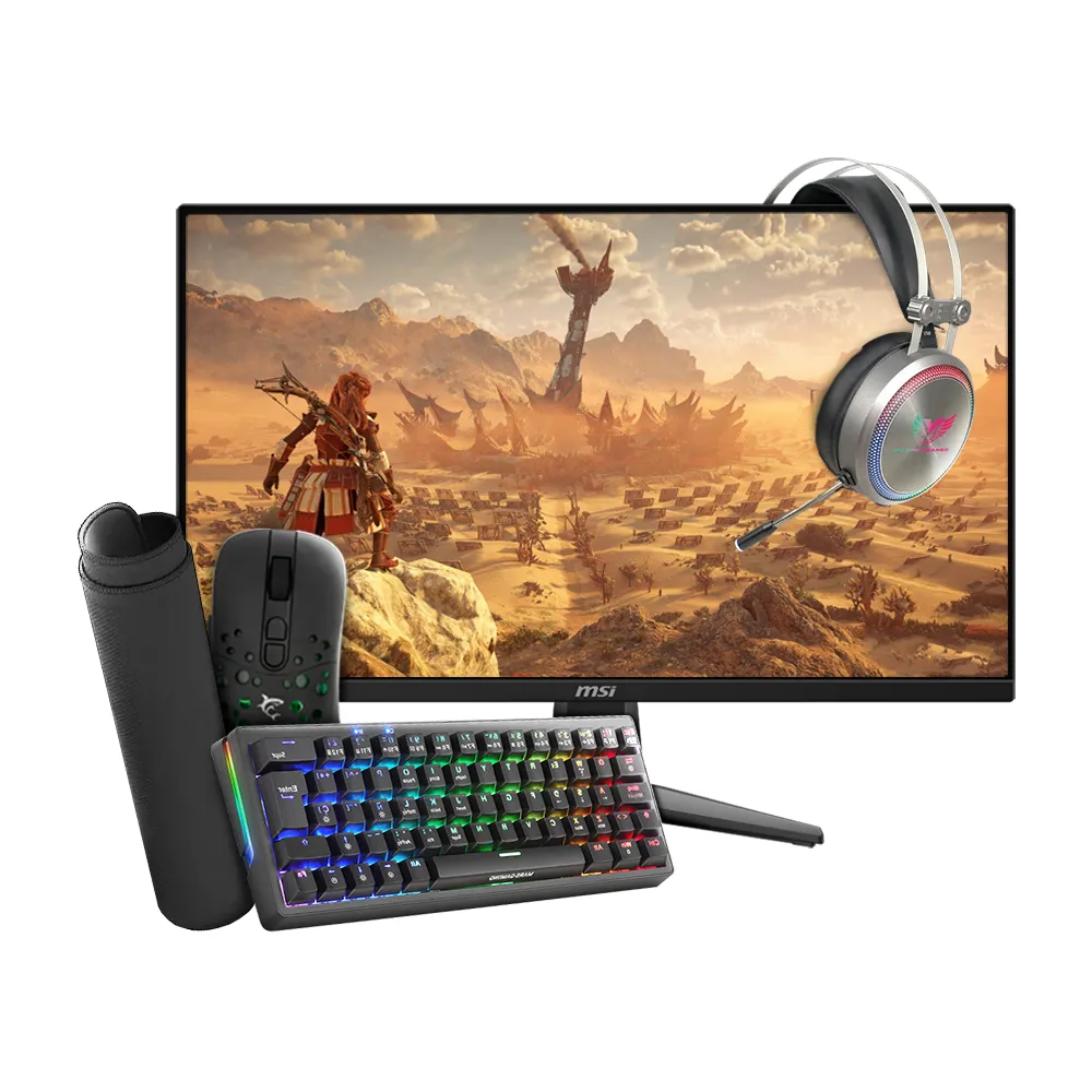 Combo Bac2k25 | Ecran 27" 180Hz | Clavier Mécanique | Tapis XXL | Casque |Souris RGB