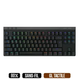 Logitech G515 LIGHTSPEED TKL | Wireless | FR | 2.4GHZ/BT | TACTILE | BLACK