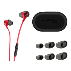 Écouteurs HyperX Cloud II Red | Micro Intégré | Étui Rigide | Fiche 90° | 4 Embouts | Multi-Plateforme