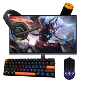 Ecran AIWA 27" MF2550 | Clavier Baracuda | Tapis Walrus | Souris OCTOPUS | Casque Hydra