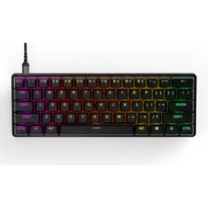 SteelSeries Apex Pro Mini 60% – Clavier HyperMagnetic Gaming FR AZERTY | OmniPoint 2.0, Rapid Trigger, Actionnement Ajustable