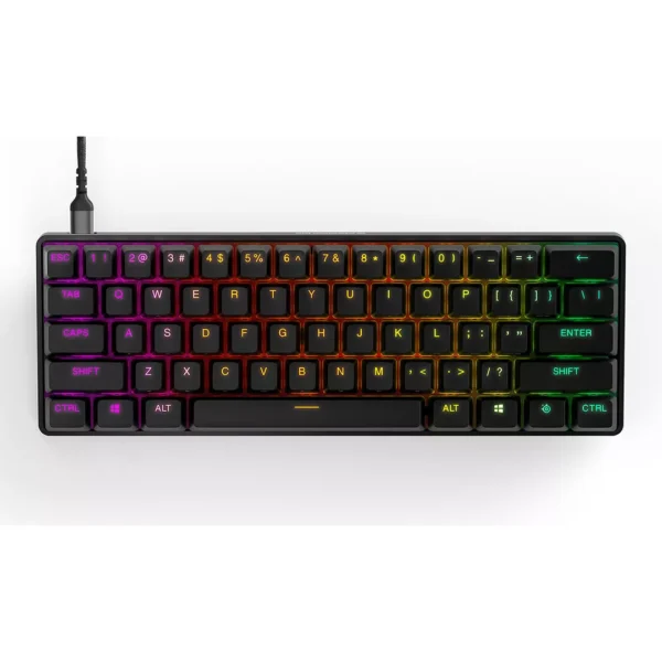 SteelSeries Apex Pro Mini 60% – Clavier HyperMagnetic Gaming FR AZERTY | OmniPoint 2.0, Rapid Trigger, Actionnement Ajustable