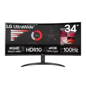 Ecran LG 34"- UltraWide | 2K WQHD 5 ms / VA / 100 Hz