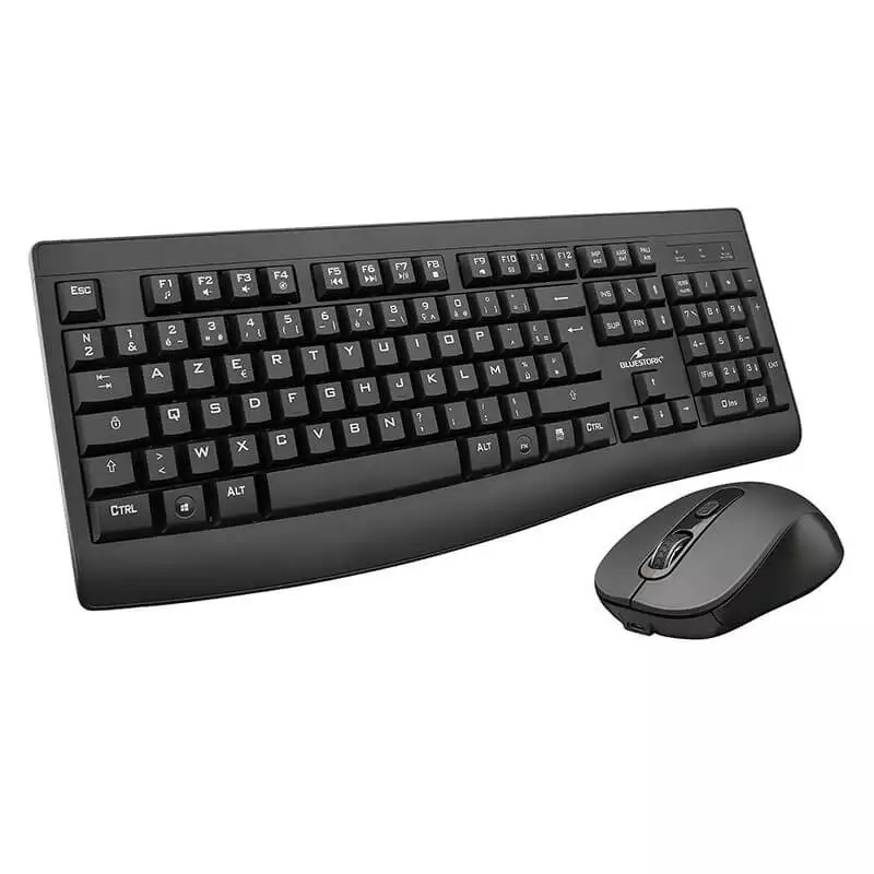 Pack MEDIA OFFICE Bluestork | Clavier Souris Sans Fil | Noir | WL-OFF-R-B/FR