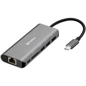 Station d'Accueil Sandberg USB-C Gris | 136-18