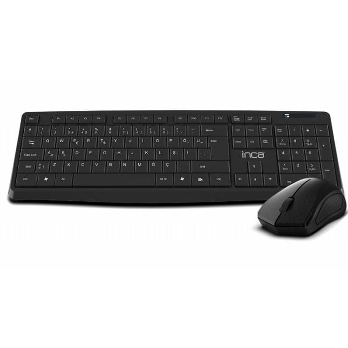 Combo Clavier et Souris Sans Fil INCA Noir | IWS-538
