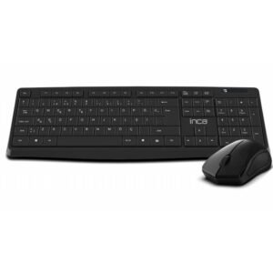 Combo Clavier et Souris Sans Fil INCA Noir |  IWS-538