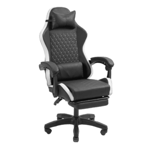 Chaise Mars Gaming MGCXBW / MGC-X TISSU Ergonomique | Noir / Blanc