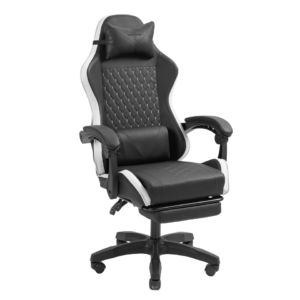 Chaise Mars Gaming MGCXBW / MGC-X TISSU Ergonomique | Noir / Blanc