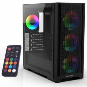 Boîtier INCA EMG-17XB – Moyen Tour Noir