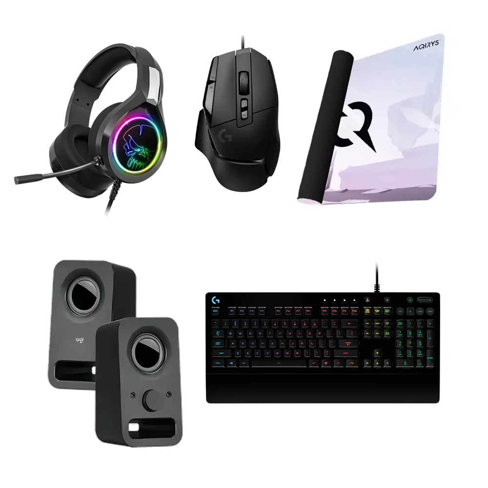 MEGA PACK Z1 | Souris + Clavier + Speaker + Casque + Tapis