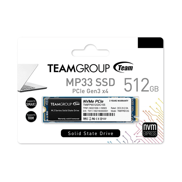 Disque Dur Interne SSD M.2 TeamGroup MP33 512 Go
